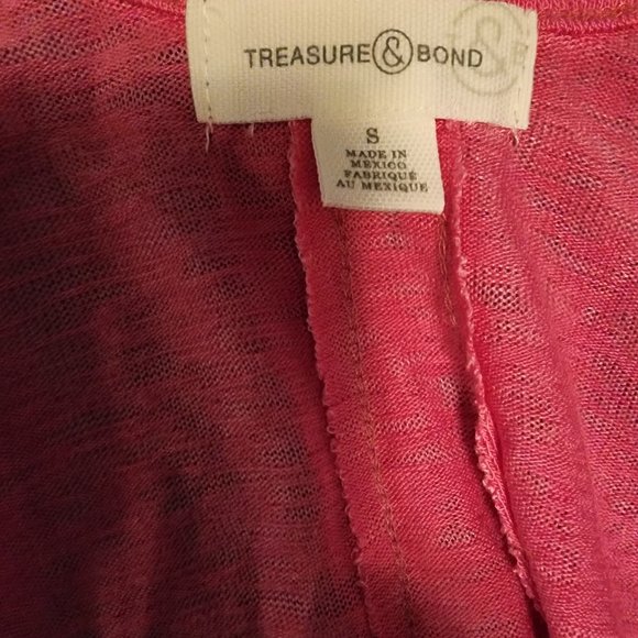 TREASURE & BOND BRAND WOMENS PINK TANK TOP - SIZE SMALL - Picture 3 of 4